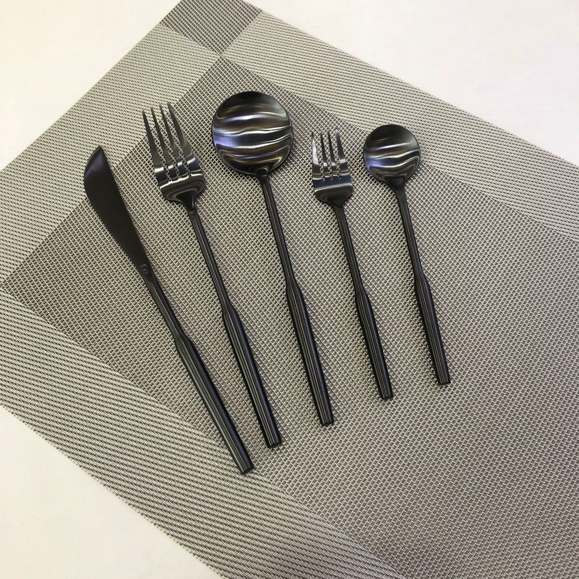 Tableware, set for home use stainless steel, fork, spoon, 3 piece set