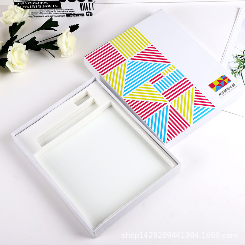 高档大浪时尚小镇旅游纪念品包装盒定做 彩色印刷天地盒纸盒定制