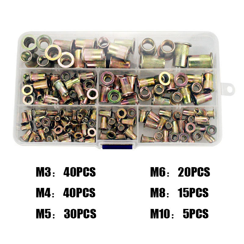 150PC 미터법 풀 리벳 너트 세트