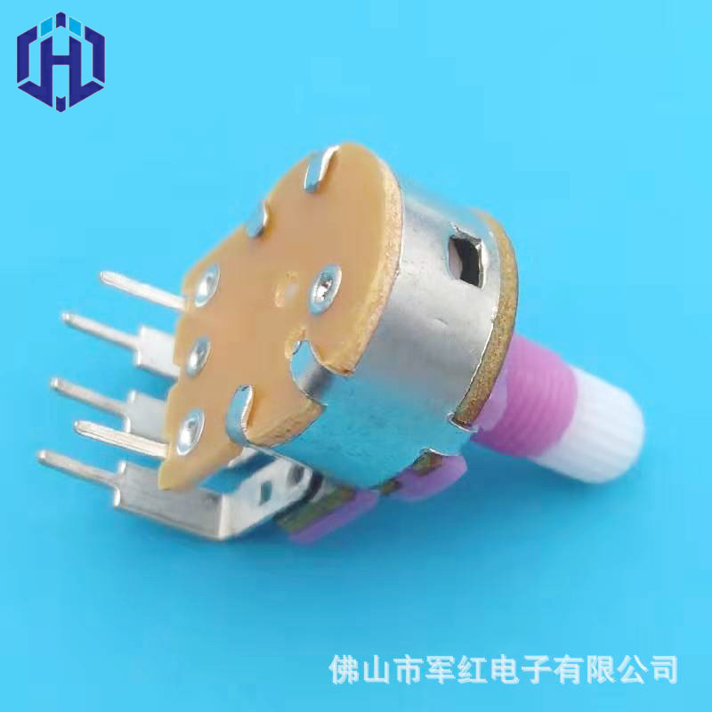 149开关电位器 厂家直销 五脚旋转碳膜开关电位器b10k可调