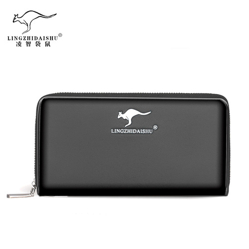 Cross-border e-commerce summer long small wallet men's fashion card holder zipper clutch bag coin purse coin bag