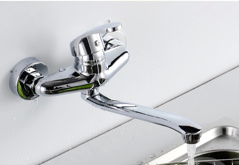 Special offer kitchen balcony faucet copper hot and cold water faucet wall outlet faucet wall shower