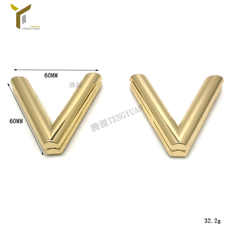 Cierre Giratorio para Bolsos de Metal en Forma de V para Bolsas y Bolsos