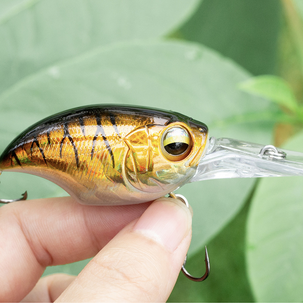 Micro Square Bill Crankbait Lure For Bass Trout Walleye Saltwater Freshwater Fishing