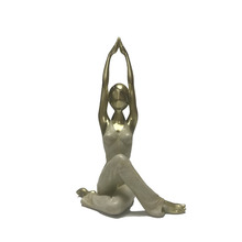 現代簡約創意瑜伽館開業禮品瑜伽形象人物擺件樹脂工藝品廠家定制