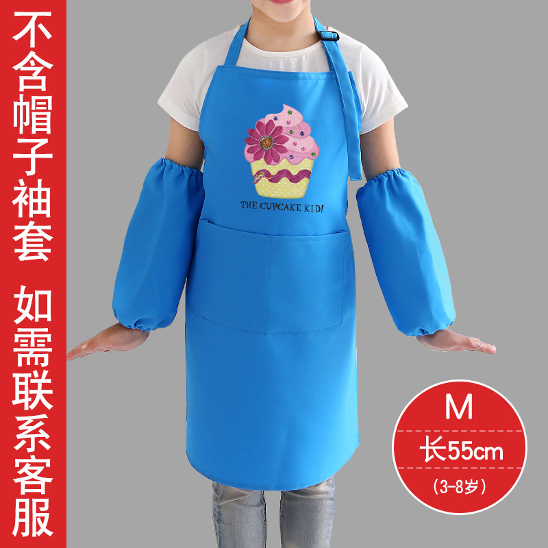Niños de dibujos animados coreanos jugar casa cocina niños y niñas bebé arte pintura delantal logotipo personalizado