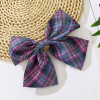 Hairgrip with bow, uniform, cloth, cute hairpin