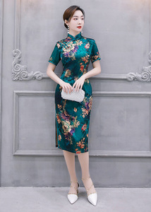 Chinese Dresses Qipao for women robe chinoise cheongsam Single layer cheongsam