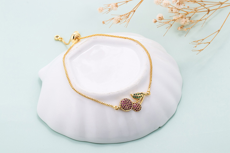 10g Weight Bracelets Classification Anniversary, Business, Travel Occasion Copper Material Geometric Pattern Women'S Gender Fashion Style Fashion Rainbow Zircon Geometric Pull-out Bracelet 14