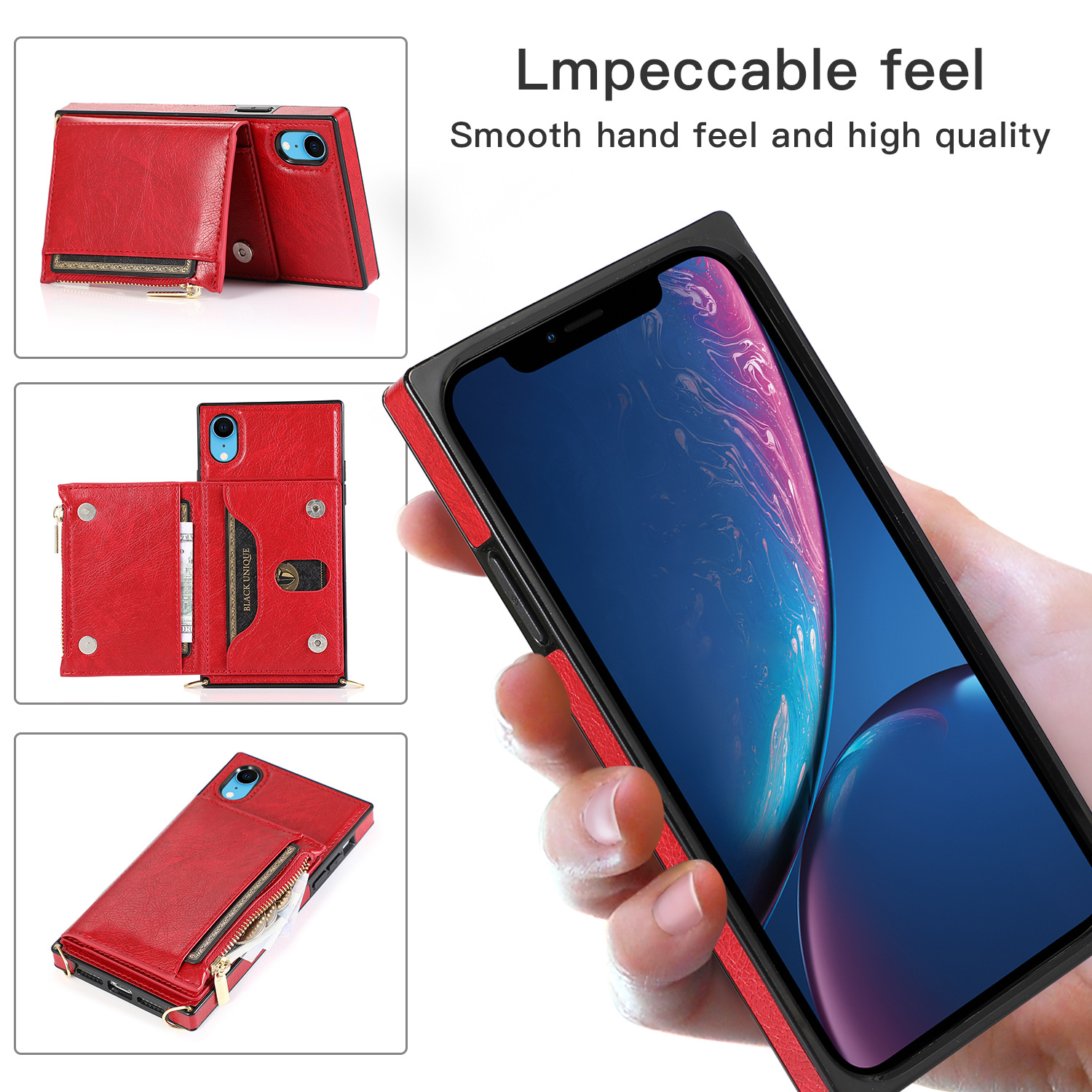 Crossbody Phone Case For Iphone 13 Wallet Protective Leather Cover_voghion.com