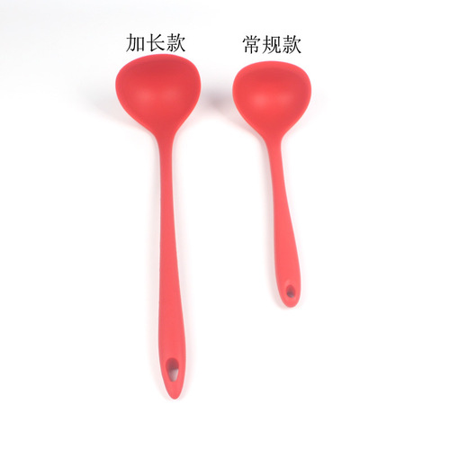 Extended silicone spatula, soup spoon, colander, cooking utensil set, cooking spatula, porridge spoon, kitchen tools