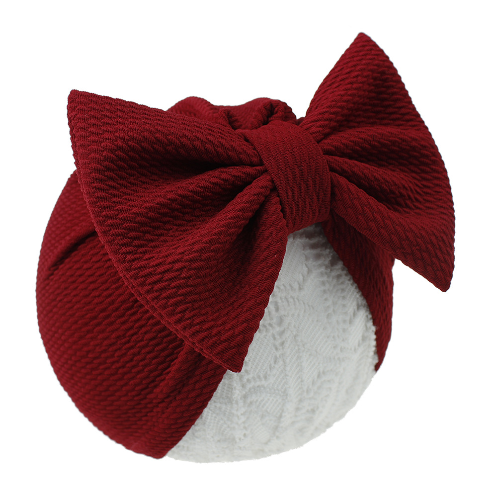 Big Bow Baby Hat 18 Colors New Baby Hat Wholesale display picture 7