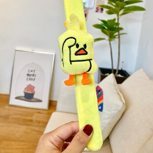 Children's cartoon plush toy Pop Pop Ring Pikachu birthday small gift Duck safe and non-toxic small gift
