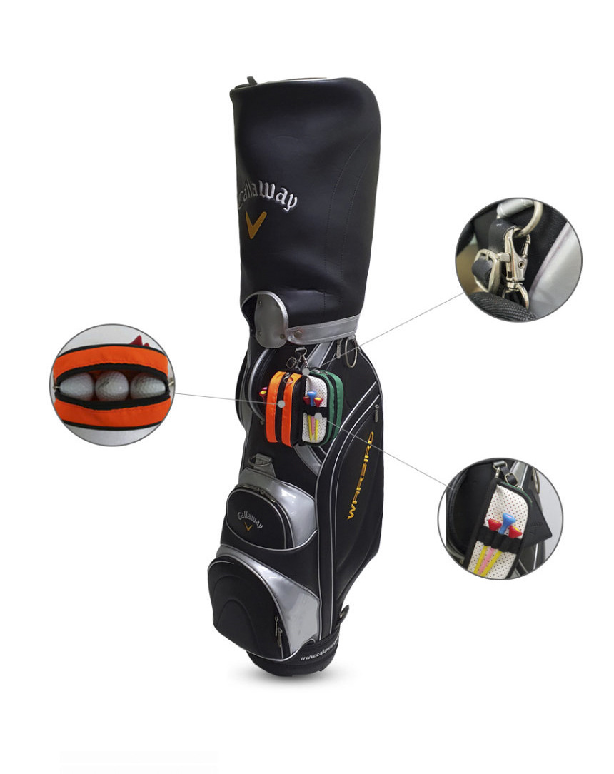 Korean  New Mini Golf Ball Storage Bag display picture 8