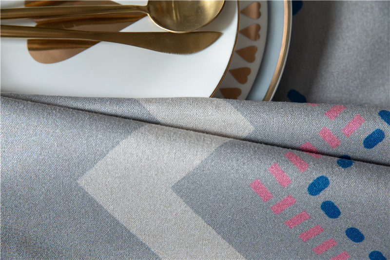 Thickened Polyester Cotton Linen Modern Simple Printed Tablecloth Rectangular Coffee Dining Table Cloth One_voghion.com