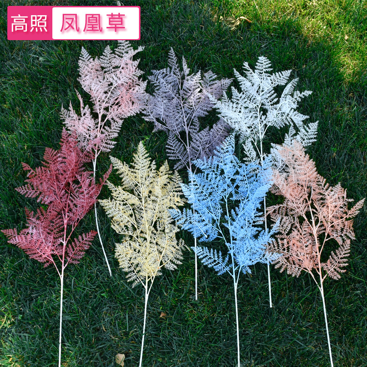 wholesale simulation Phoenix grass travel permit encryption Fog Rime Wedding hall Ballroom Artificial Flower flower arrangement decorate