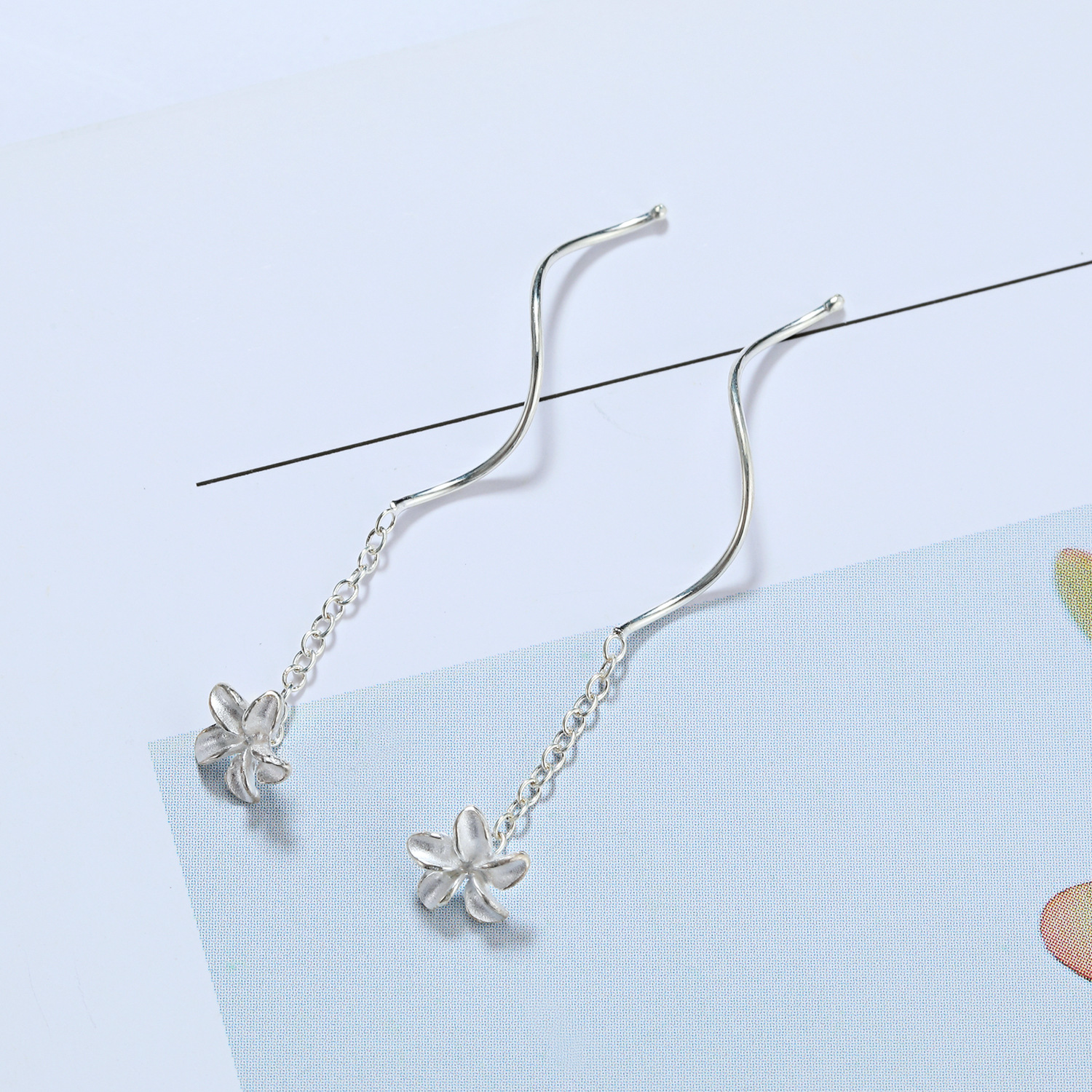 4g Weight 925 Sterling Silver Ear Needle Material Ear line Classification 1 Pair Quantity Holiday, Daily Occasion 925 Sterling Silver Material Geometric, Star, Heart Shape Pattern Women's Gender Casual, Simple Style Style 1 Pair 925 Sterling Silver Geometric Star Heart Shape Ear Line 28