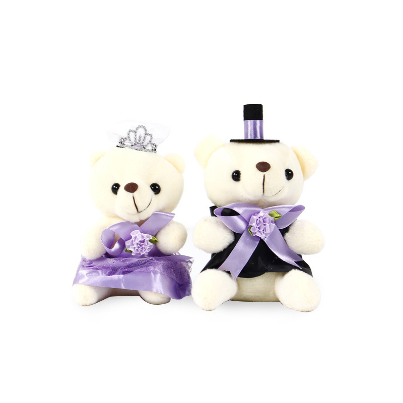 [Oferta Especial] Osos de Peluche para Pareja de Novios, Osos de Peluche con Vestido de Novia, Muñecos de Dibujos Animados para Ramo, Celebración de Boda image 6