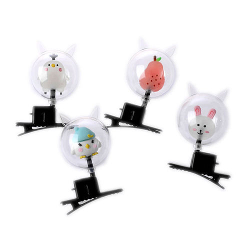 LED flash bobo ball hairpin cartoon hairpin night market street stalls hot selling small gifts luminous toys