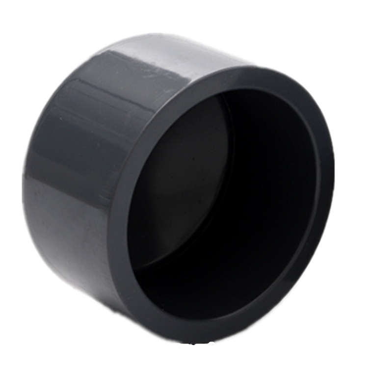 UPVC管堵 国标灰色塑料PVC水管配件 管帽堵头封帽 厂家直销