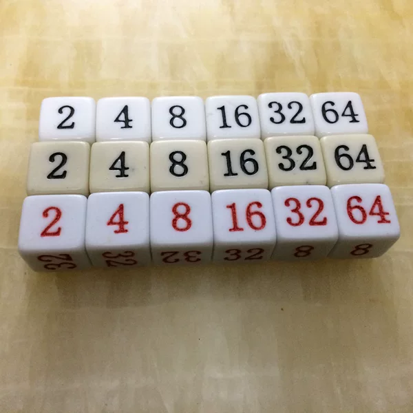 16mm and 10mm Multiples Dice Plastic Digital Teaching Props Color Appliances 16 Multiples Dice Color