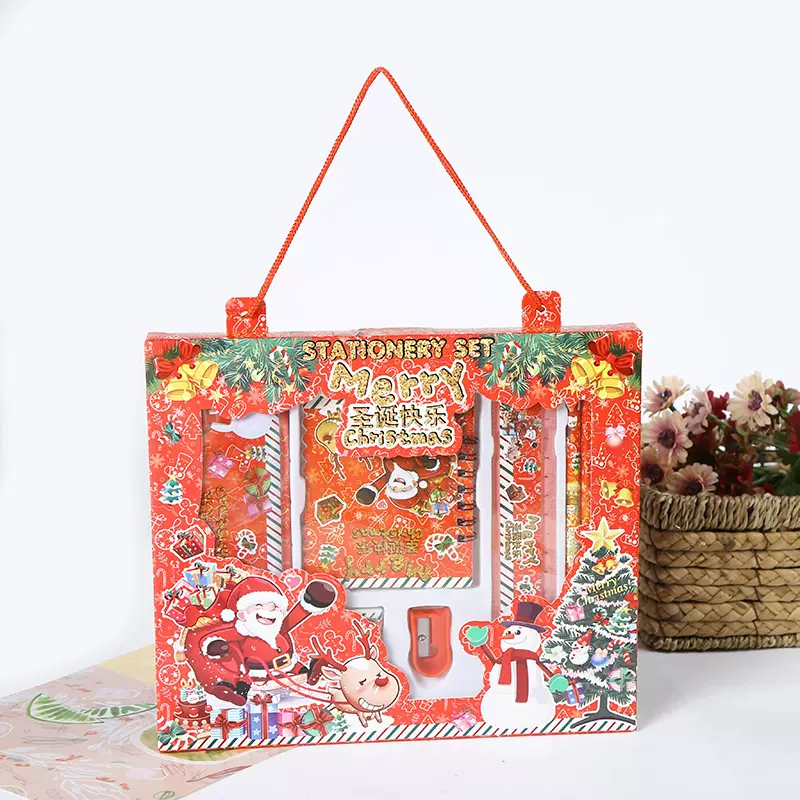 热销圣诞节文具套装礼盒 学生用品儿童节礼品铅笔文具盒礼物批发