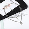 Accessory, pendant, necklace, metal chain, European style, suitable for import, simple and elegant design