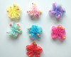 Fabric Pingwang gauze flower accessories handmade DIY with colorful beads, five -petal flower dance shoes, hair accessories with flower accessories