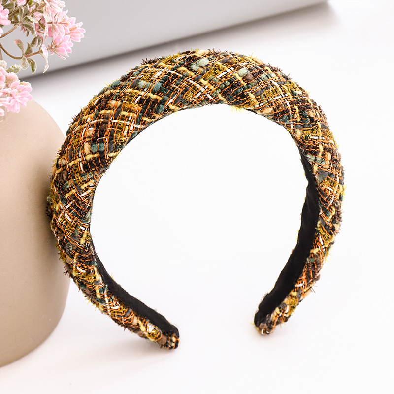 Wool Fabric Sponge Wide-edge Headband display picture 9