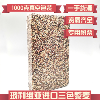 玻利維亞進口三色藜麥白黎麥紅藜麥黑藜麥米混合藜麥1000克真空裝