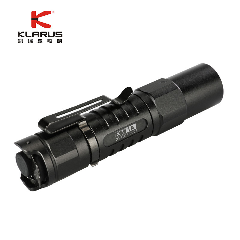 凯瑞兹XT1A强光手电筒战术防身LED远射充电防水防摔户外车载 黑色