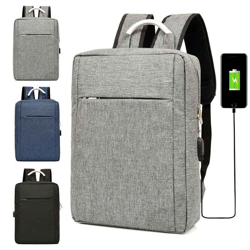 Customizable logo computer backpack USB...