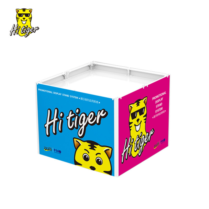 超市零食小方堆展柜 休闲食品堆头岛柜广告折叠小地堆 100*100*80