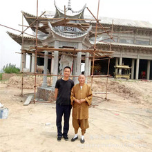 自有矿山定制各种工程石雕凉亭 寺庙中式六角石亭子户外休闲石亭