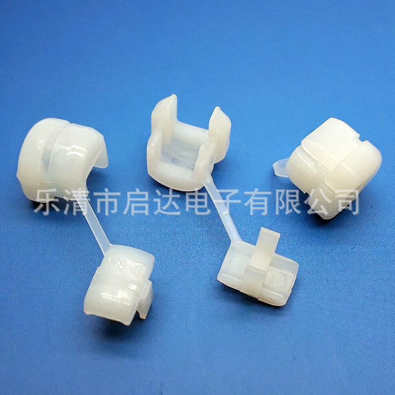 塑料电源线扣网线锁线扣 R型线夹黑色白色