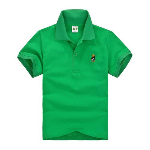 kids pure cotton children's white short-sleeved t-shirt for middle-aged and older children boys and girls school uniform performance clothes children's clothing children's polo shirt
