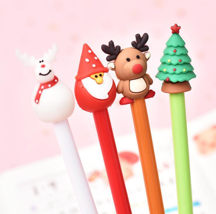 Creative Mignon De Bande Dessinée De Noël Série Gel Stylo Frais Étudiant Bureau Signature Stylo De Test Stylo Papeterie display picture 1