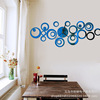 Circle bell mirror wall sticker clock 3D three -dimensional non -toxic environmental protection manufacturer Direct selling with back glue self -adhesion