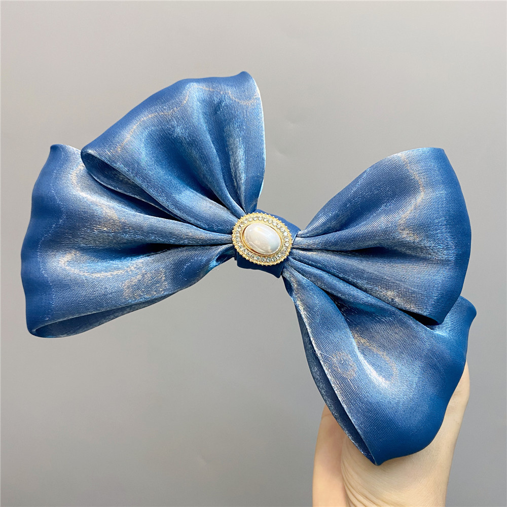 Trendy Fabric Large Double-layer Bow Hairpin display picture 4