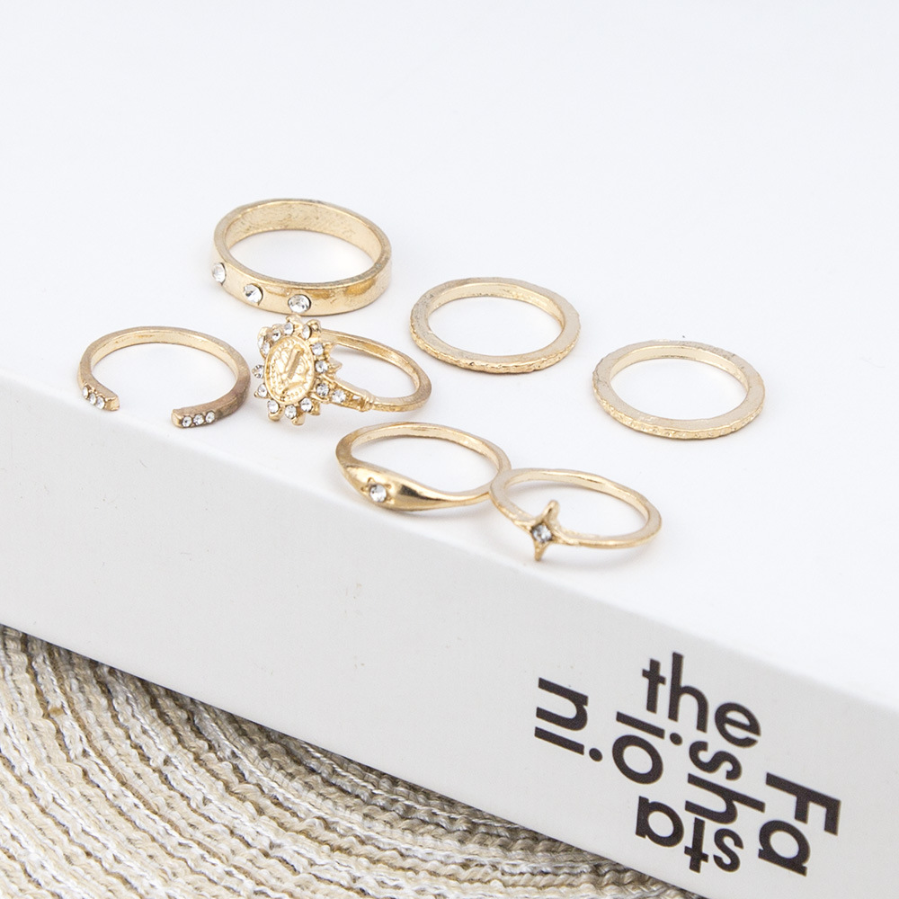 5g Weight Artificial Gemstones Inlay Material Rings Classification 1 Set Quantity Daily Occasion Alloy Material Geometric Pattern Women's Gender Inlay Design Simple Style Style Simple Style Geometric Alloy Inlay Artificial Gemstones Women's Rings 3