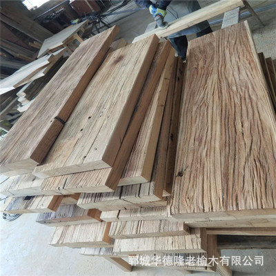 廠家銷售風化老榆木門板舊木板材可加工定制舊榆木家具産品