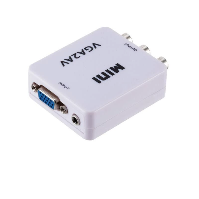 Фабричный конвертор VGA в AV для ПК, конвертер VGA2AV AVTOVGA 1080p