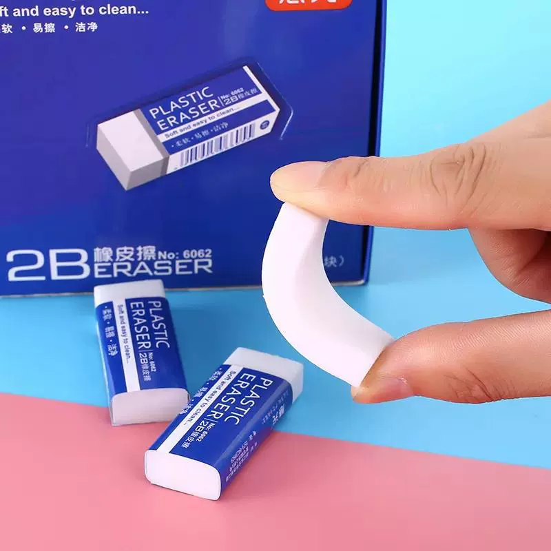 White children's eraser for elementary school students, wholesale