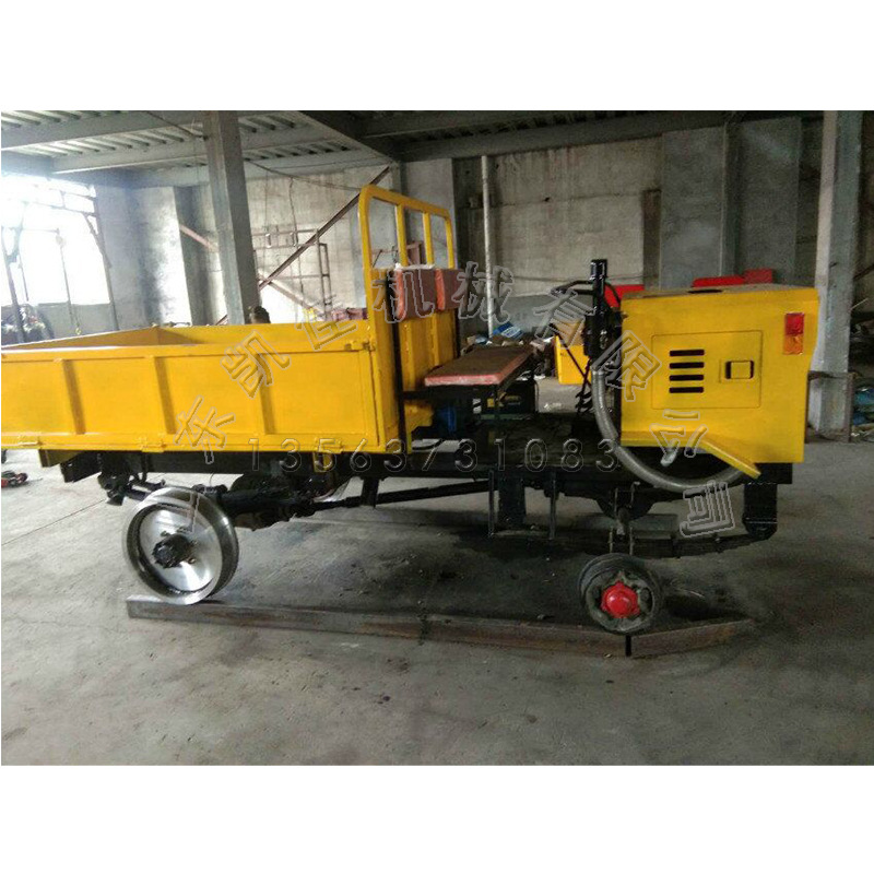 凯佳铁路建筑轨道运输车 钢轨地铁轻轨搬运车 柴油轨道施工装卸车