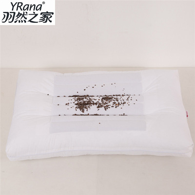 廠家直銷荞麥枕頭 護頸單人花草枕芯 高支高密全棉荞麥殼枕批發