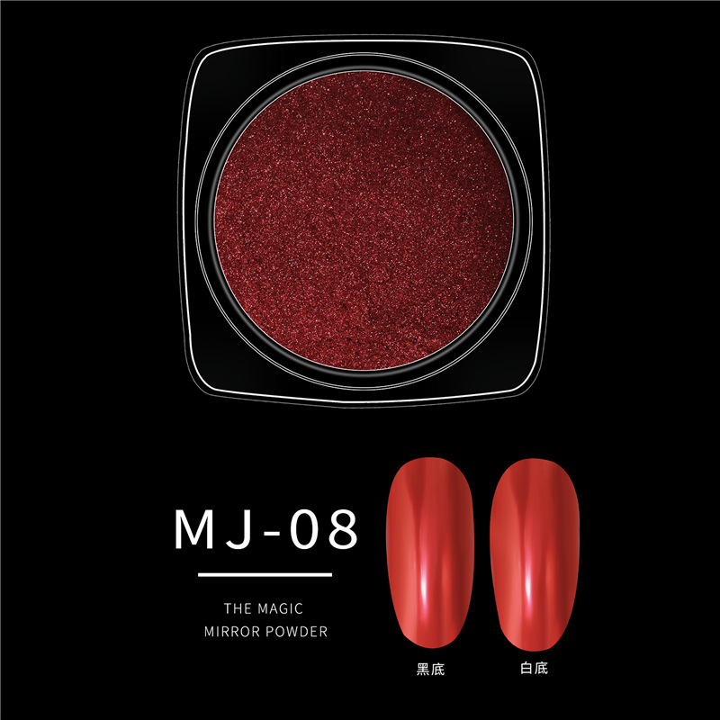 Especial transfronterizo para el comercio exterior nueva venta caliente manicura Shell polvo espejo mágico polvo Arco Iris color caramelo polvo camaleón color