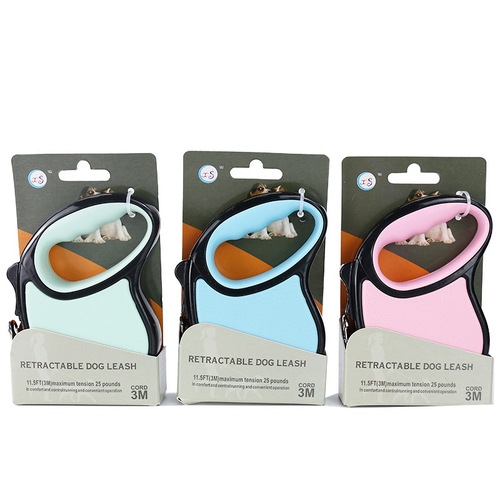 Factory direct supply of new automatic dog leash 3/5M pet retractable leash pet leash