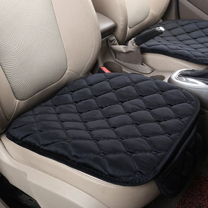 Car seat cushion three-piece autumn and winter plush backrest-free non-slip seat cushion warm pad single Piece Factory wholesale