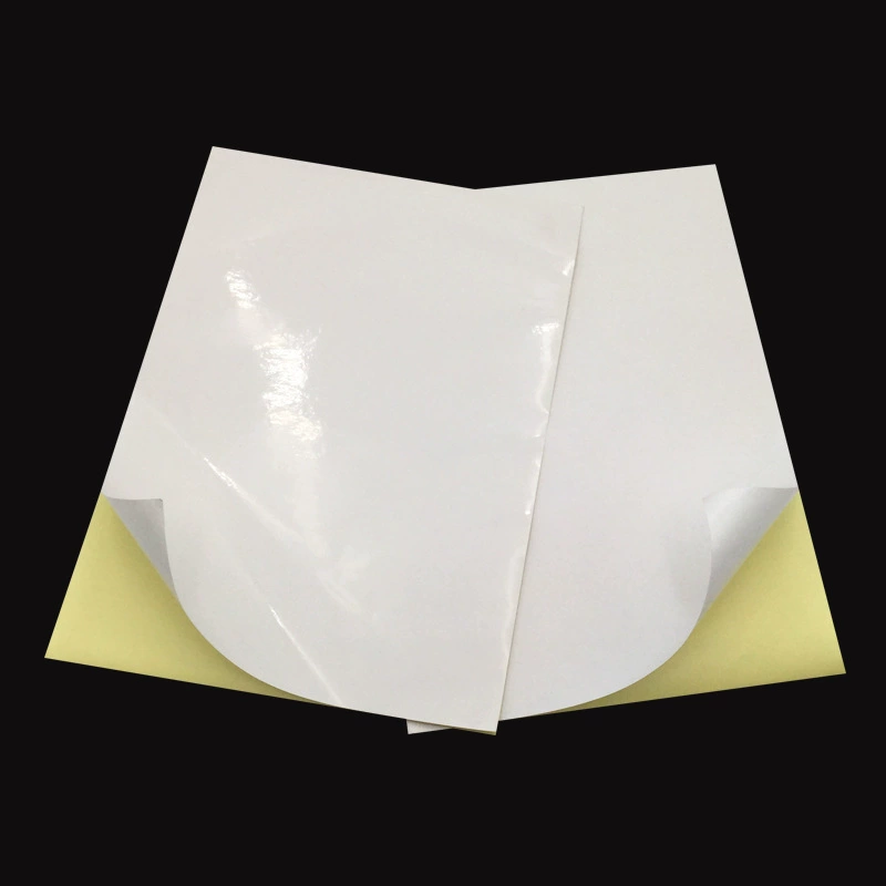 50 pieces of dragon label non -dry glue white paper label sticker, gel printing paper A4 blank tag paper cover paper