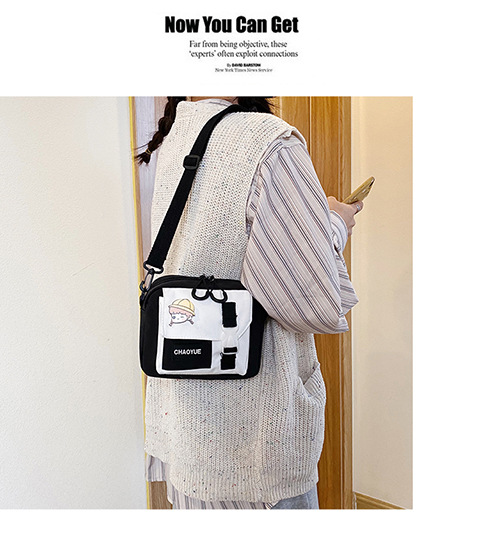 Korean and Japanese style single-shoulder bag, crossbody small bag, women's trendy design, 2020 new fashionable student nylon small crossbody bag undefined
